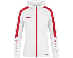 Jako Kapuzensweatshirt Kapuzenjacke Power weiß/rot
