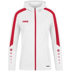 Jako Kapuzensweatshirt Kapuzenjacke Power weiß/rot