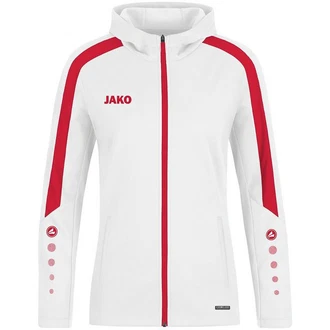 Jako Kapuzensweatshirt Kapuzenjacke Power weiß/rot Jako Kapuzensweatshirt Kapuzenjacke Power weiß/rot