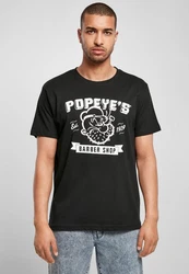 Merchcode T-Shirt Popeye Barber Shop Tee (1-tlg) Grau/Lila/Rosa/Gelb/Dunkelgrün