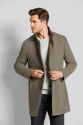 bugatti Wollmantel Design Braun/Grau/Beige/Khaki