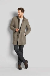 bugatti Wollmantel Design Braun/Grau/Beige/Khaki