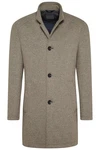 bugatti Wollmantel Design Braun/Grau/Beige/Khaki