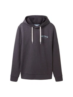 TOM TAILOR Sweatshirt Hoodie mit Label-Print Hoodie