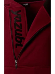 Yazubi Kapuzenpullover Alex Dunkelrot/Bordeaux/Rot
