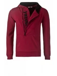 Yazubi Kapuzenpullover Alex Dunkelrot/Bordeaux/Rosa/Rot