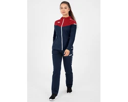 Jako Kapuzensweatshirt Kapuzenjacke Champ 2.0 marine/chili rot