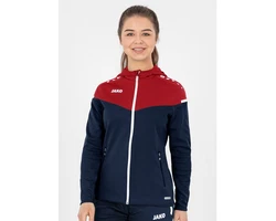 Jako Kapuzensweatshirt Kapuzenjacke Champ 2.0 marine/chili rot