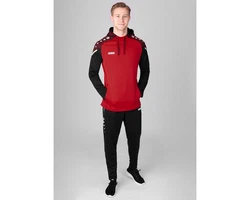 Jako Sweatshirt Performance Hoody rot/schwarz