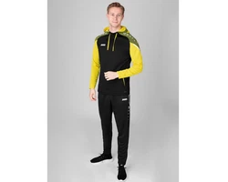 Jako Sweatshirt Performance Hoody schwarz/soft yellow