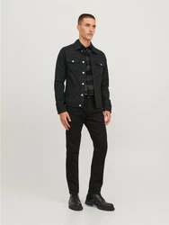 Jack & Jones Langarmhemd Hemd Slim Fit JJEGINGHAM (5977) oliv/schwarz