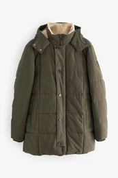 Steppjacke Parka mit quadratischem Stepp (1-St)