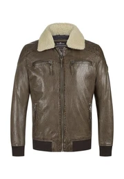 Lederjacke MSBen mit Logo Badge
