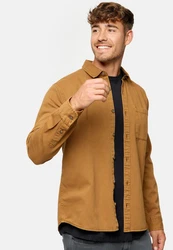 Indicode Langarmhemd INBroidy Braun/Beige