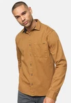 Indicode Langarmhemd INBroidy Braun/Beige