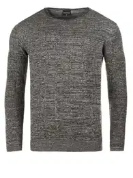 Strickfleece-Pullover - Structured Mouline Crew Neck