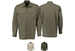 German Wear Trachtenhemd OJ10 Braun/Dunkelgrün/Khaki