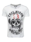 Key Largo T-Shirt Moustache Skull Totenkopf Motiv (MT00206) MT00206