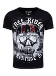 Key Largo T-Shirt Moustache Skull Totenkopf Motiv (MT00206) MT00206