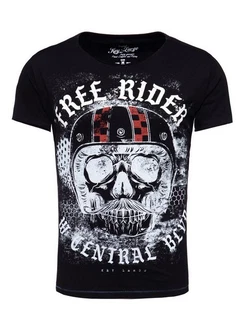 Key Largo T-Shirt Moustache Skull Totenkopf Motiv (MT00206) MT00206 Key Largo T-Shirt Moustache Skull Totenkopf Motiv (MT00206) MT00206