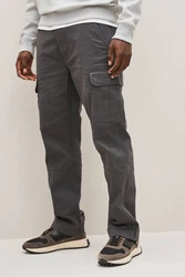 Next Cargohose Straight Fit Hellgrau/Dunkelgrau/Khaki/Grau/Braun