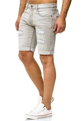 Indicode Shorts KADEN HOLES Khaki/Beige/Grau