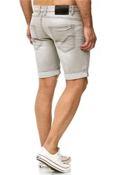 Indicode Shorts KADEN HOLES Khaki/Beige/Grau