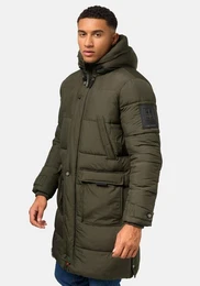 Wintermantel Beviis Warmer Winter Steppmantel mit coolen Details