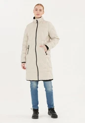 WEATHER REPORT Steppjacke Fosteras mit Kinnschutz Beige/Khaki/Weiß/Braun