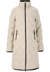 WEATHER REPORT Steppjacke Fosteras mit Kinnschutz Beige/Khaki/Weiß/Braun