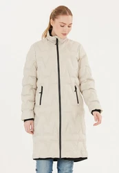 WEATHER REPORT Steppjacke Fosteras mit Kinnschutz Beige/Khaki/Weiß/Braun