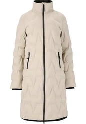 WEATHER REPORT Steppjacke Fosteras mit Kinnschutz Beige/Khaki/Weiß/Braun