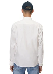 Marc O'Polo Langarmhemd Weiß/Creme/Grau
