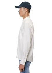 Marc O'Polo Langarmhemd Weiß/Creme/Grau