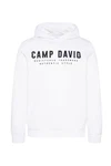 CAMP DAVID Kapuzensweatshirt Creme/Weiß/Orange/Gelb/Grau