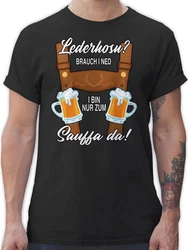 Shirtracer T-Shirt Trachten Outfit Lausbub Mode für Oktoberfest Herren Grau/Braun/Schwarz/Lila
