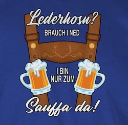 Shirtracer T-Shirt Trachten Outfit Lausbub Mode für Oktoberfest Herren Blau/Dunkelblau