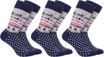 BRUBAKER Socken Lustige Herren Weihnachtssocken Winterlandschaft Rentier Bunte