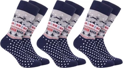 BRUBAKER Socken Lustige Herren Weihnachtssocken Winterlandschaft Rentier Bunte
