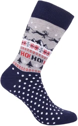 BRUBAKER Socken Lustige Herren Weihnachtssocken Winterlandschaft Rentier Bunt