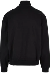 Urban Classics Rundhalspullover High Rib Neck Crew Schwarz/Dunkelblau