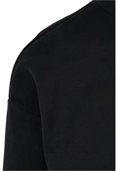 Urban Classics Rundhalspullover High Rib Neck Crew Schwarz/Dunkelblau