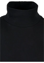 Urban Classics Rundhalspullover High Rib Neck Crew Schwarz/Dunkelblau