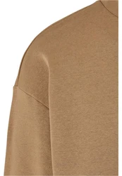 Urban Classics Rundhalspullover High Rib Neck Crew Braun/Khaki/Beige