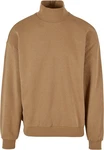 Urban Classics Rundhalspullover High Rib Neck Crew Braun/Khaki/Beige