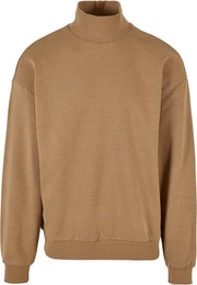Rundhalspullover Herren High Rib Neck Crew (1-tlg)