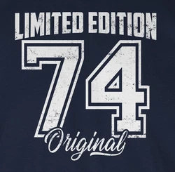 Shirtracer T-Shirt Limited Edition 1974 Original 50. Geburtstag Weiß