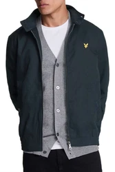 Lyle & Scott Blouson Herren Jacke Harrington (British Classic) Schwarz/Grün/Gelb/Rot