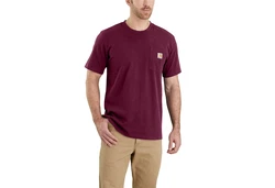 Carhartt Workwear Pocket Rundhalsshirt K87 103296 Dunkelrot/Bordeaux