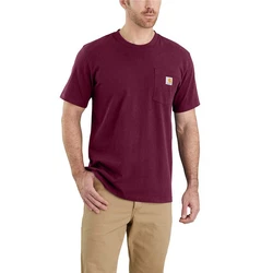 Carhartt Workwear Pocket Rundhalsshirt K87 103296 Dunkelrot/Bordeaux